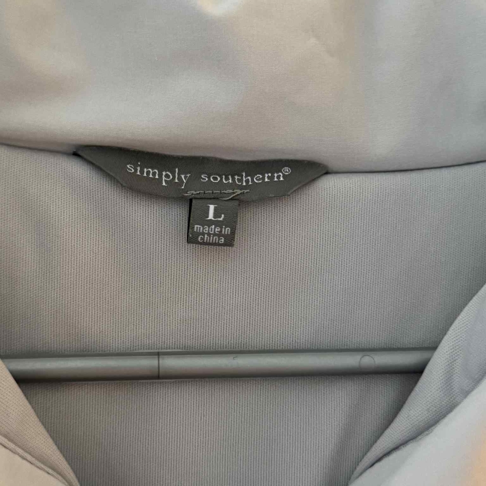 Simply Southern Women's Light Gray Windbreaker - Picture 3 of 3